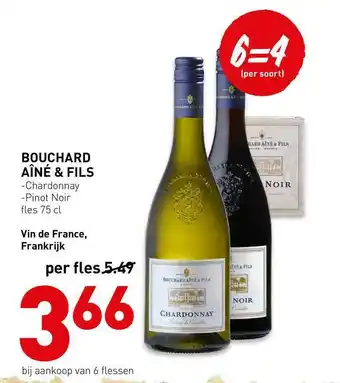 De Kweker Bouchard aîné & fils chardonnay of pinot noir aanbieding