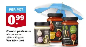 Hoogvliet G'woon pastasaus 295-490 gram aanbieding