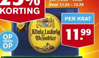 Hoogvliet Konig Ludwig per krat aanbieding