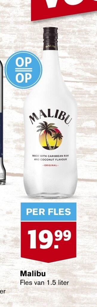 aanbieding malibu 1 5 liter