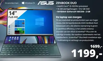 Paradigit Asus zenbook duo aanbieding