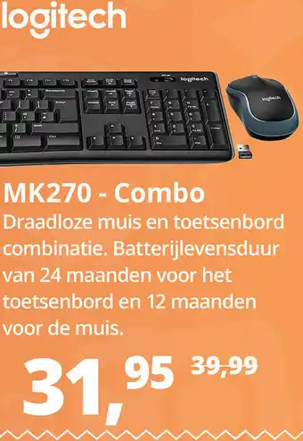 Paradigit Logitech mk270-combo aanbieding