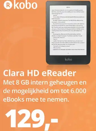 Paradigit Clara hd ereader aanbieding