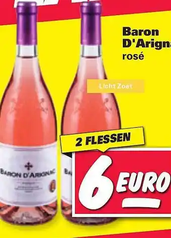 Nettorama Baron d'arignac rosé aanbieding