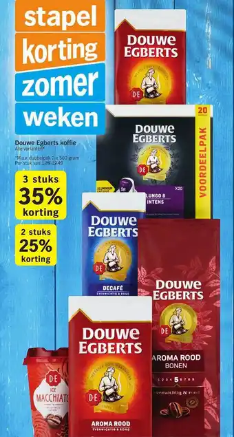 Albert Heijn Douwe egberts koffie aanbieding