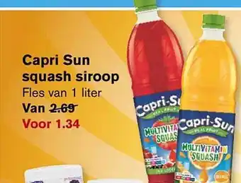 Hoogvliet Capri sun squash siroop aanbieding