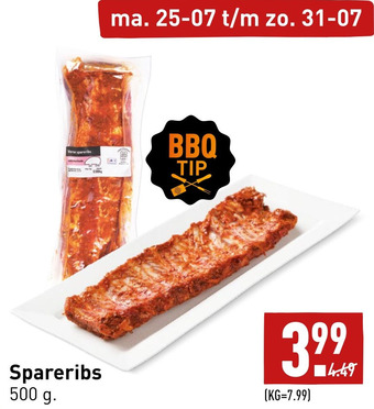 ALDI Spareribs aanbieding