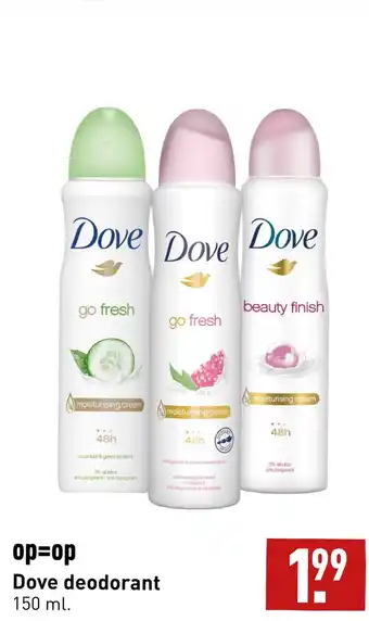 ALDI Dove deodorant aanbieding