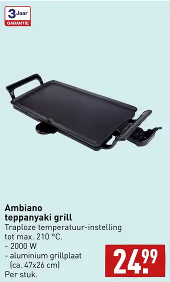 ALDI Ambiano teppanyaki grill aanbieding