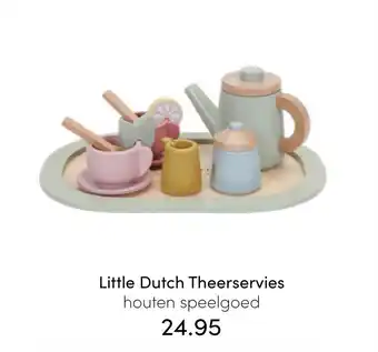 Baby & Tiener Little dutch theerservies houten speelgoed aanbieding