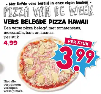 Boon`s Markt Vers belegde pizza hawaii aanbieding