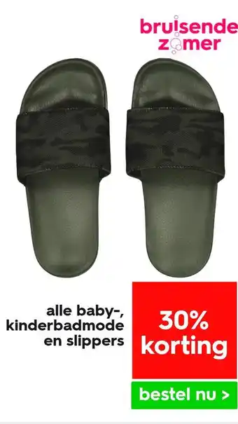 HEMA Alle baby-, kinderbadmode en slippers aanbieding