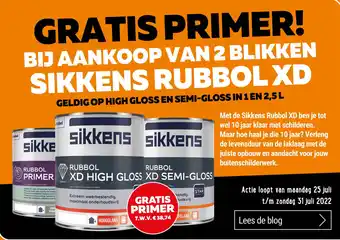 De voordeelmarkt Bij aankoop van 2 blikken sikkens rubbol xd aanbieding