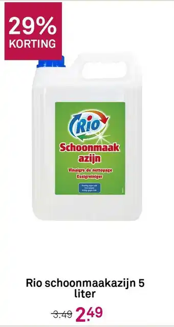 Karwei Rio schoonmaakazijn 5 liter aanbieding