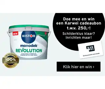 Karwei Monodek winactie aanbieding