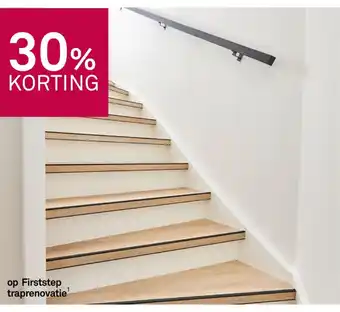 Karwei 30% korting op firststep traprenovatie aanbieding