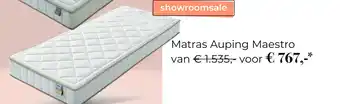 Slaapboulevard Kwakernaat Matras auping maestro aanbieding