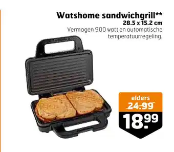 Trekpleister Watshome sandwichgrill** aanbieding