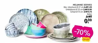 Xenos Melamine Servies aanbieding