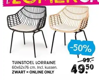 Xenos Tuinstoel Lorraine 60x62x76 cm aanbieding