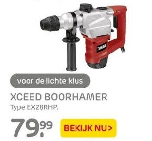 Praxis Xceed boorhamer aanbieding