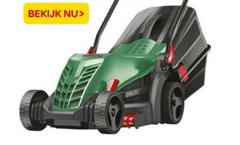 Praxis Bosch elektrische grasmaaier aanbieding