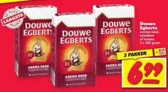 Nettorama Douwe Egberts 3 x 250g aanbieding