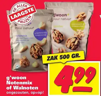 Nettorama G'woon notenmix of walnoten aanbieding