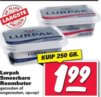 Nettorama Lurpak smeerbare roomboter aanbieding