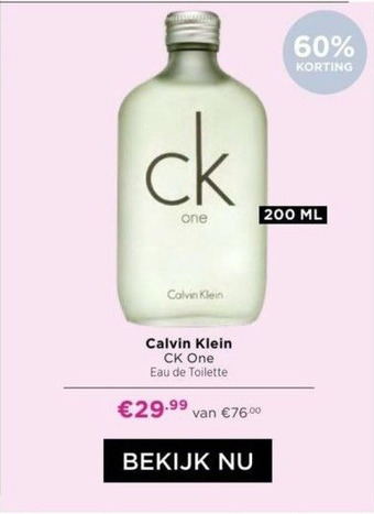 ICI Paris XL Calvin klein aanbieding