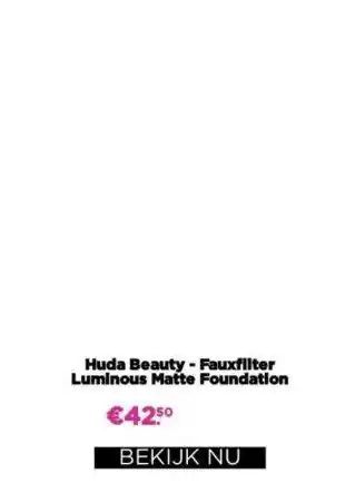 ICI Paris XL Huda beauty aanbieding