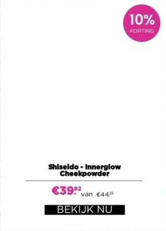 ICI Paris XL Shiseido aanbieding