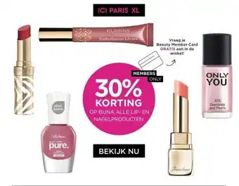 ICI Paris XL 30% korting op bijna alle lip- en nagelproducten aanbieding