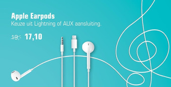 Primera Apple earpods aanbieding