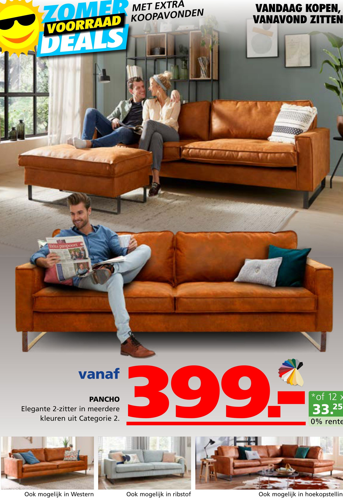 Pancho aanbieding bij Seats and Sofas