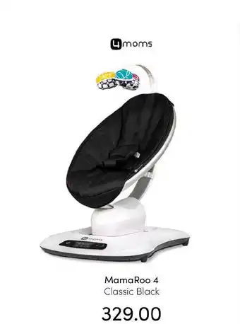 Baby & Tiener Mamaroo 4 classic black wipstoel aanbieding