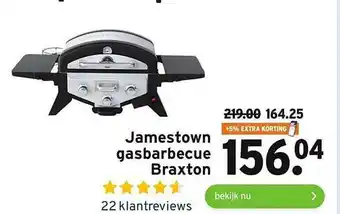 GAMMA Jamestown gasbarbecue braxton aanbieding