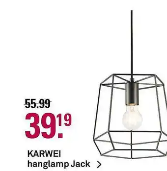 Karwei Karwei hanglamp jack aanbieding