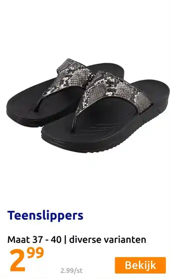 Action Teenslippers aanbieding