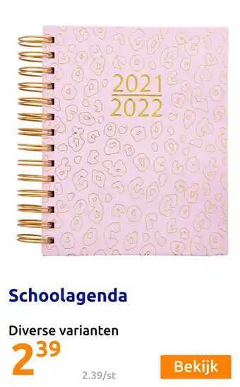 Action Schoolagenda aanbieding