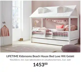 Babypark Kidsrooms Beach House Bed Luxe Wit Gelakt aanbieding