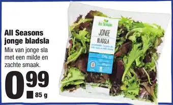 ALDI All Seasons jonge bladsla  85 gr aanbieding