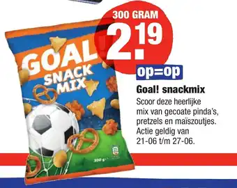 ALDI Goal! snackmix 300 gr aanbieding