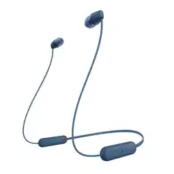 MediaMarkt Sony wi-c100 - draadloze oordopjes - blauw aanbieding