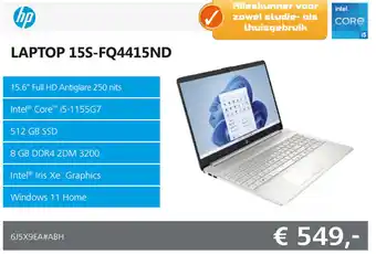 Informatique Hp Laptop 15S-FQ4415ND aanbieding