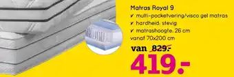 Leen Bakker Matras Royal 9 aanbieding