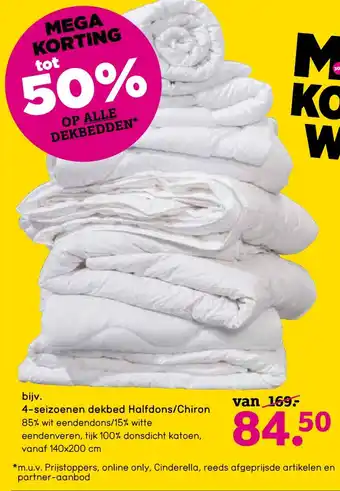 Leen Bakker 4-seizoenen dekbed Halfdons/Chiron aanbieding