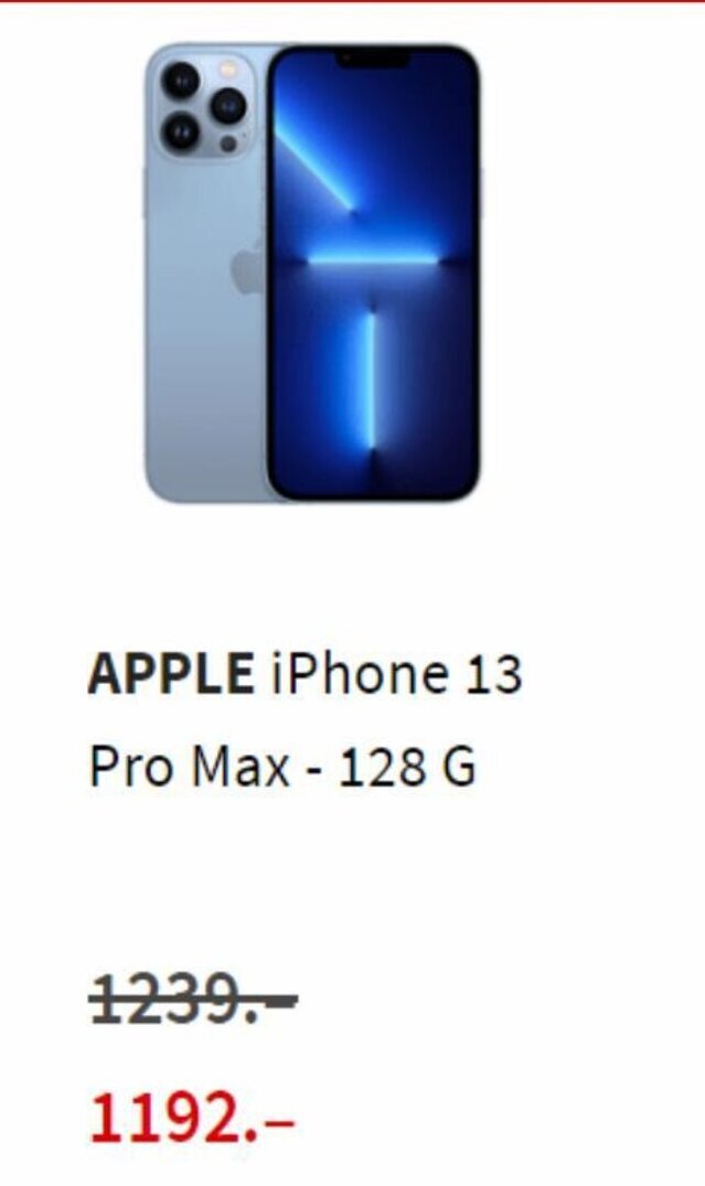 mediamarkt iphone 13 pro max 128