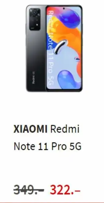 MediaMarkt Xiaomi redmi note 11 pro 5G aanbieding