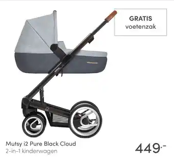 Baby & Tiener Mutsy i2 Pure Black Cloud aanbieding